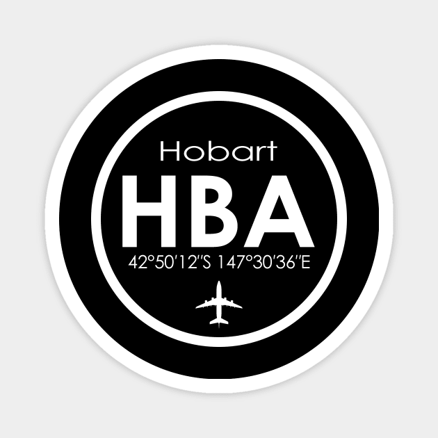 HBA, Hobart Regional Airport Magnet by Fly Buy Wear